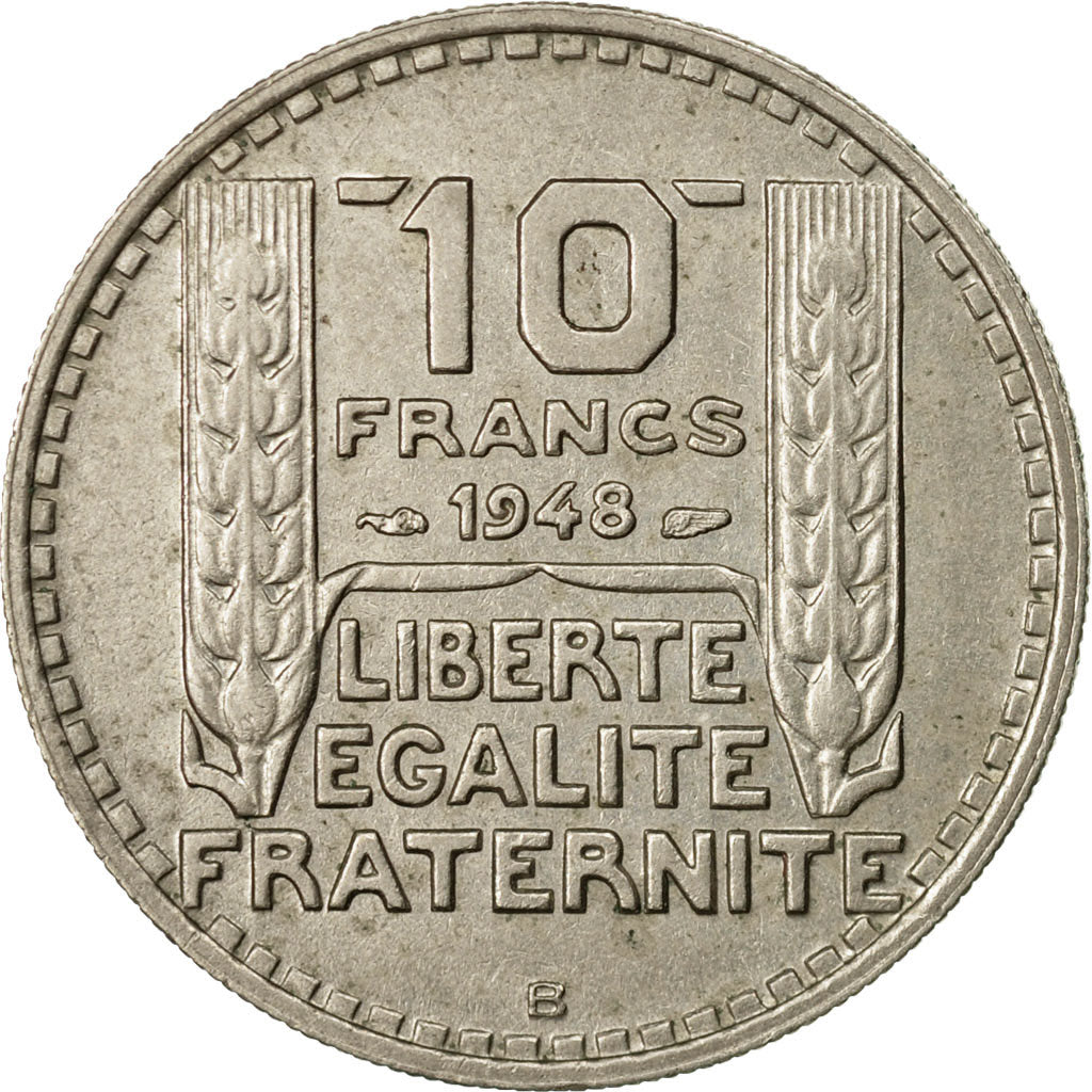 Coin, France, Turin, 10 Francs, 1948, Beaumont - Le Roger, EF(40-45)