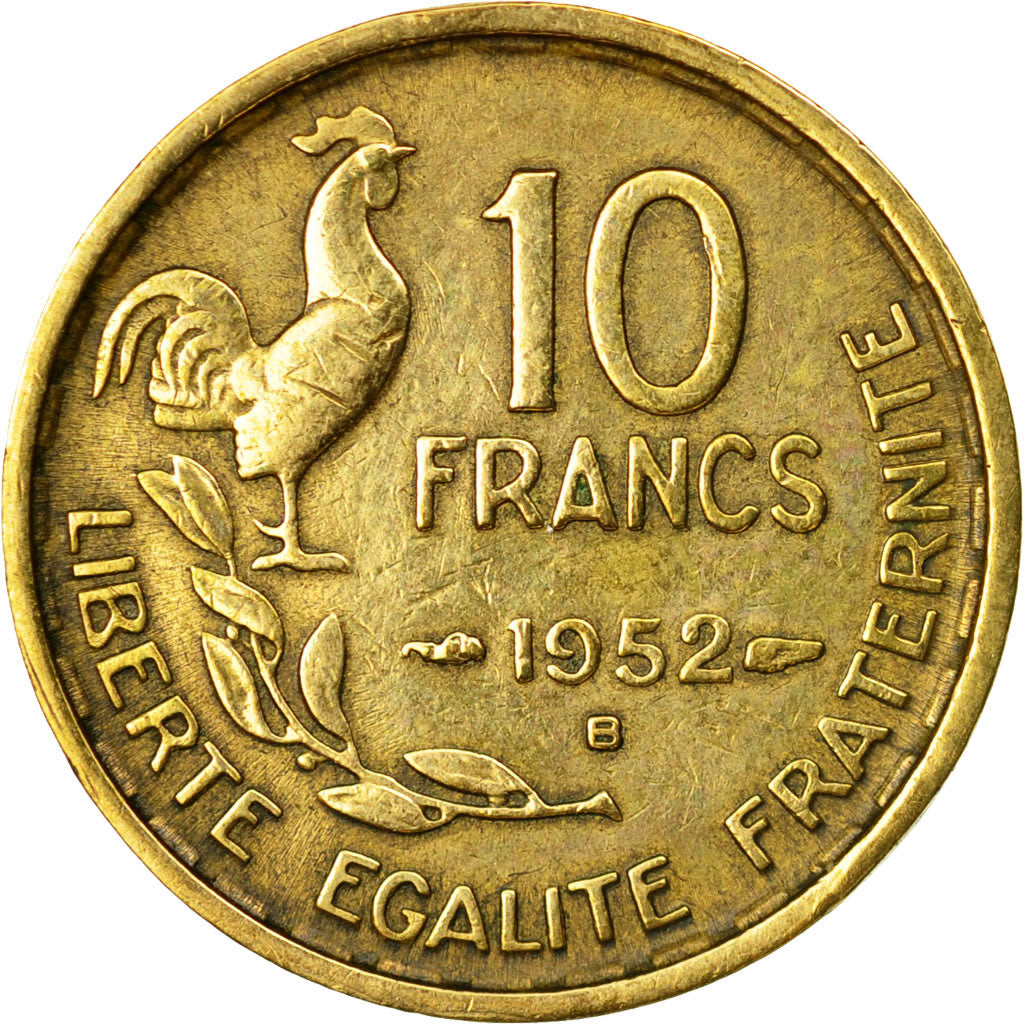 Monnaie, France, Guiraud, 10 Francs, 1952, Beaumont - Le Roger, TTB