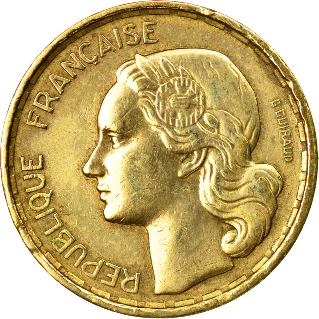 Münze, Frankreich, Guiraud, 10 Francs, 1953, Paris, SS, Aluminum-Bronze