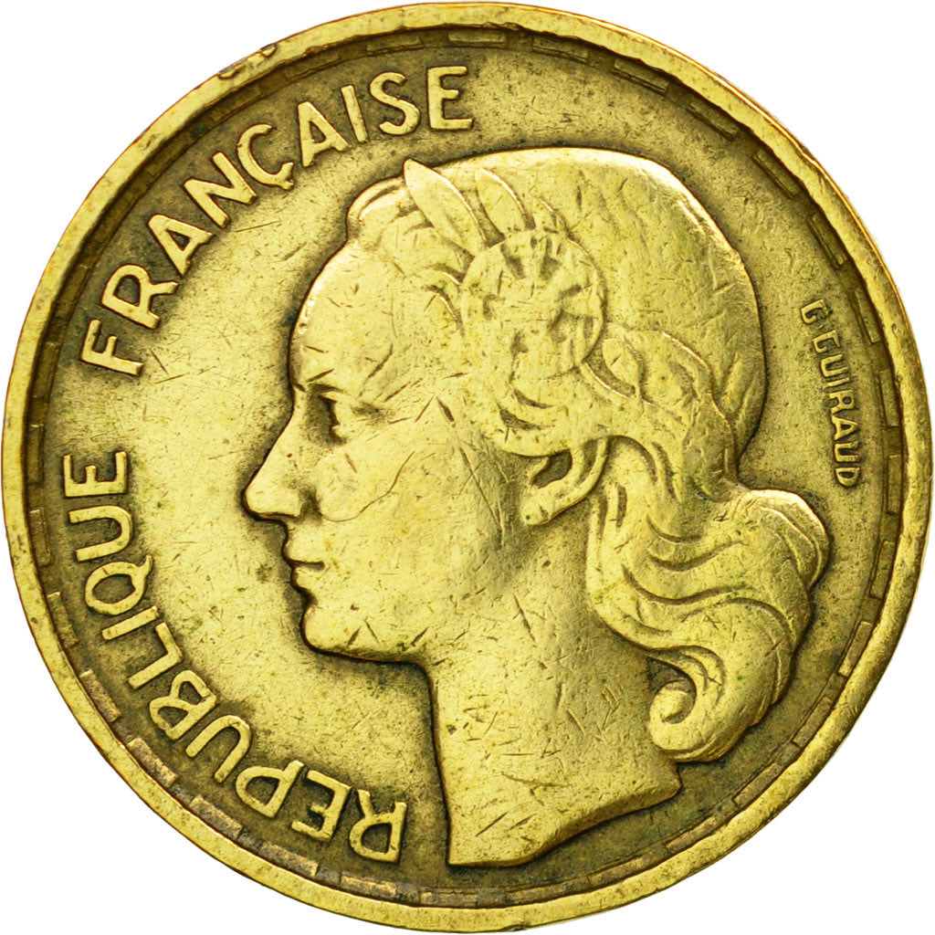 Coin, France, Guiraud, 10 Francs, 1954, Beaumont - Le Roger, EF(40-45)