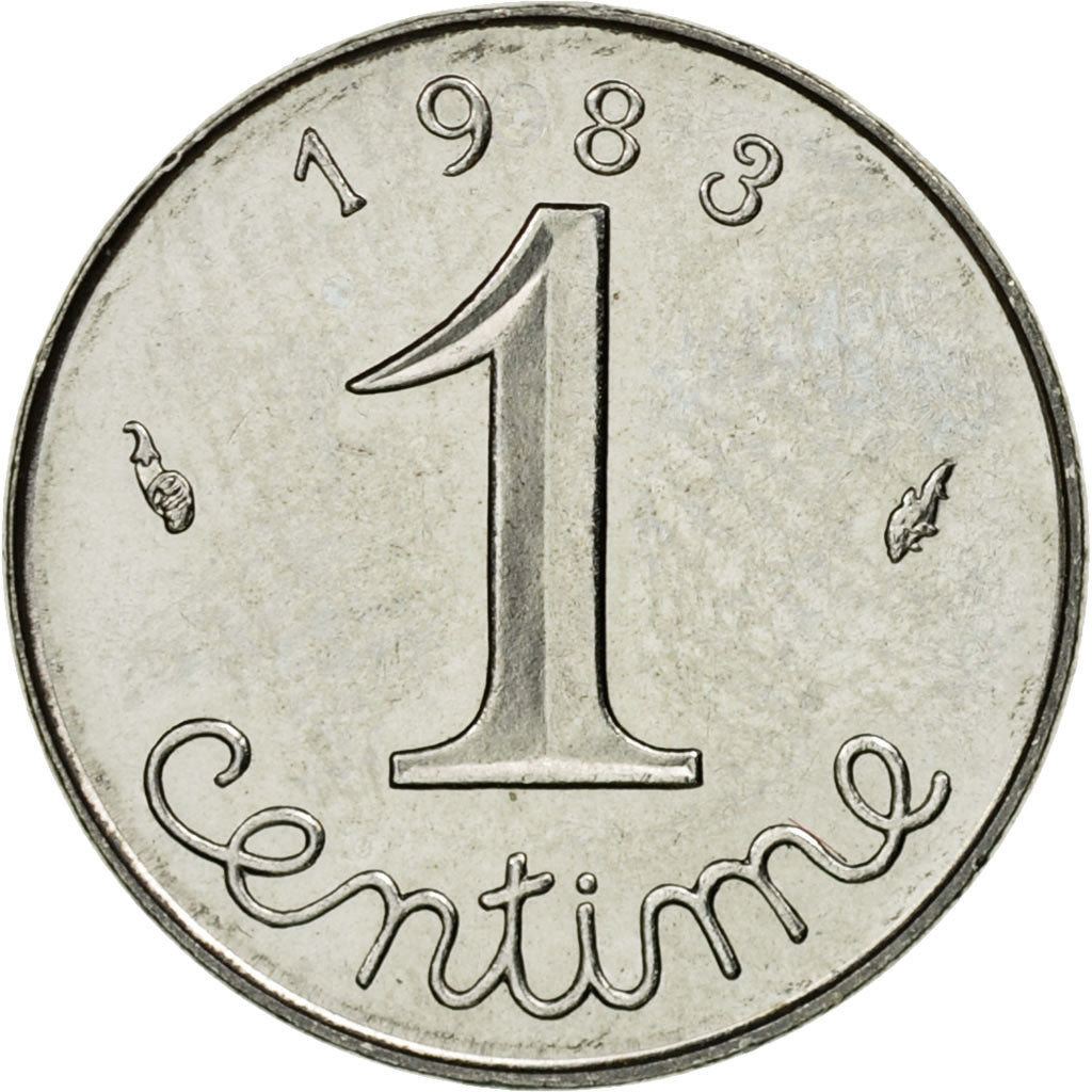 Moneta, Francia, Épi, Centime, 1983, Paris, SPL-, Acciaio inossidabile, KM:928