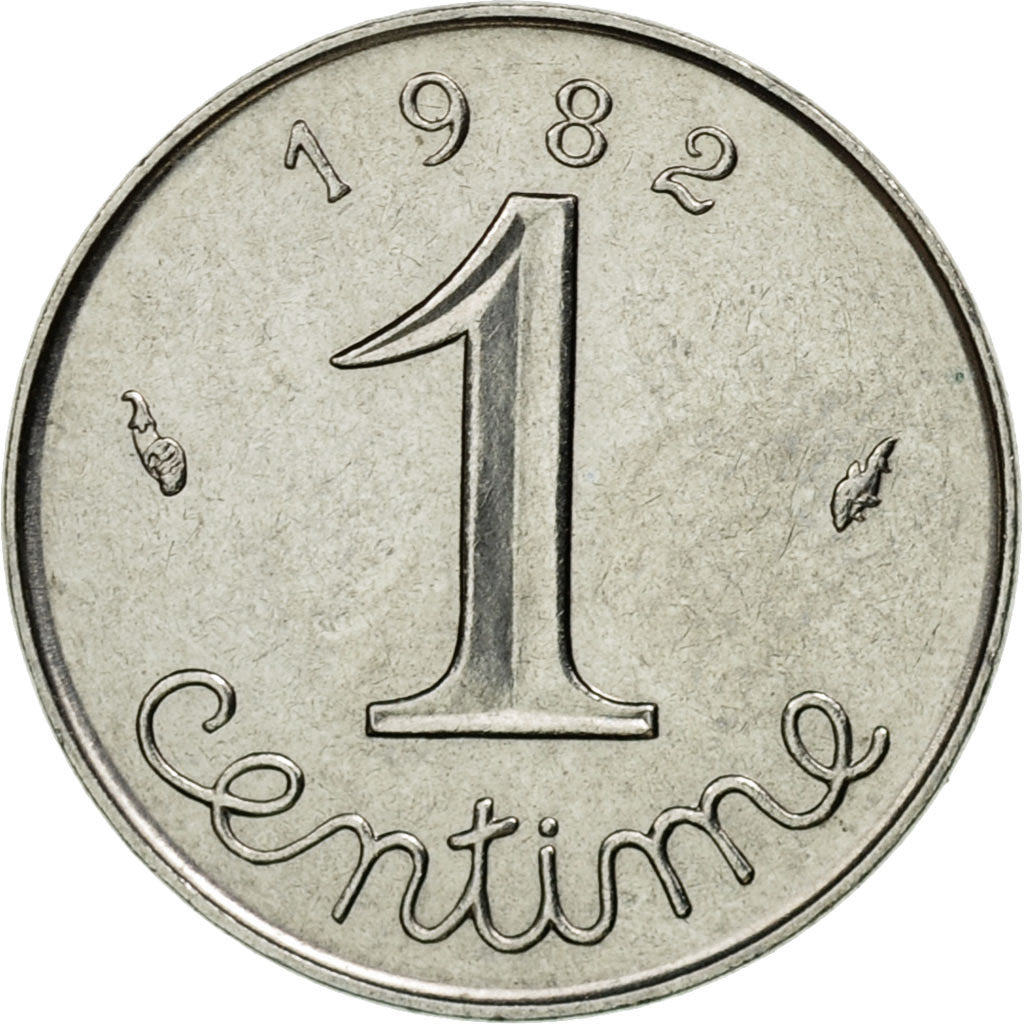 Münze, Frankreich, Épi, Centime, 1982, Paris, VZ, Stainless Steel, KM:928, Le