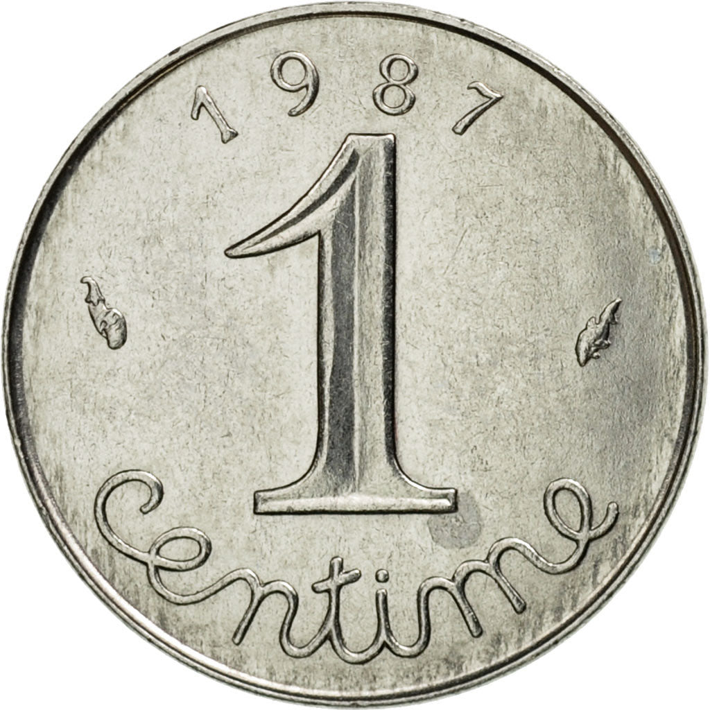 Moneta, Francia, Épi, Centime, 1987, Paris, SPL-, Acciaio inossidabile, KM:928
