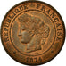 Munten, Frankrijk, Cérès, 5 Centimes, 1874, Paris, PR+, Bronze, KM:821.1