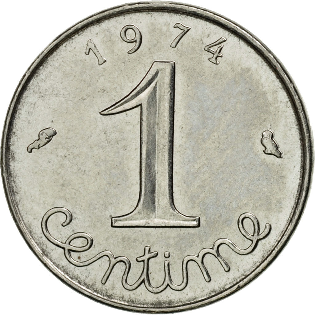Moneta, Francia, Épi, Centime, 1974, Paris, SPL-, Acciaio inossidabile, KM:928