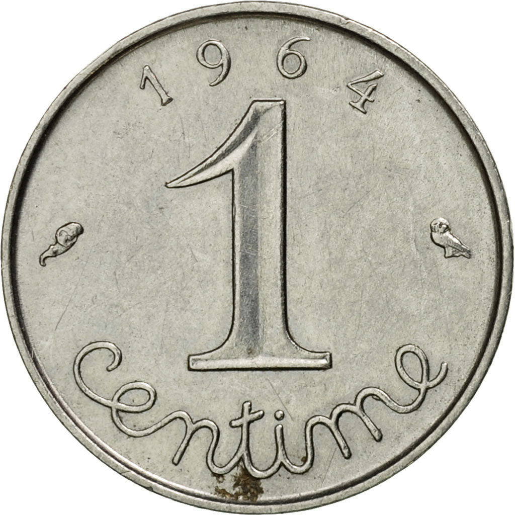 Moneta, Francia, Épi, Centime, 1964, Paris, MB+, Acciaio inossidabile, KM:928