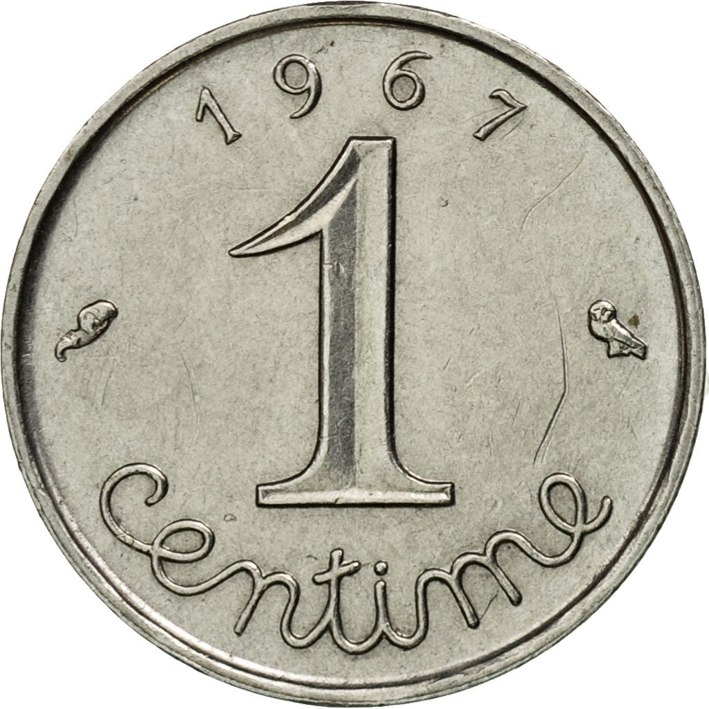 Moneta, Francia, Épi, Centime, 1967, Paris, MB+, Acciaio inossidabile, KM:928