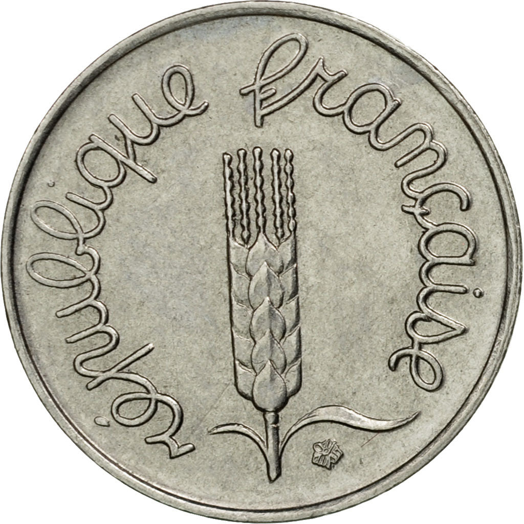 Moneda, Francia, Épi, Centime, 1967, Paris, MBC, Acero inoxidable, KM:928, Le