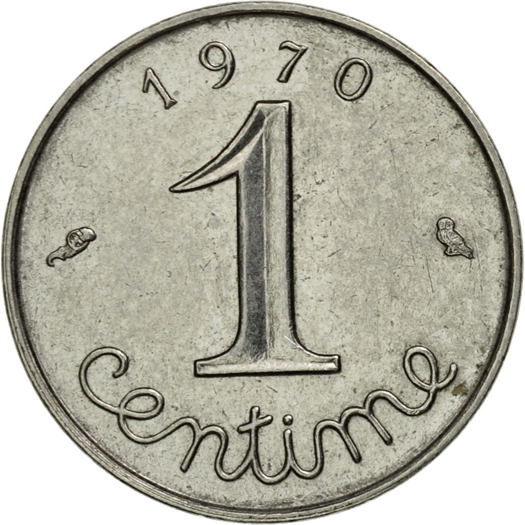 Moneda, Francia, Épi, Centime, 1970, Paris, BC+, Acero inoxidable, KM:928, Le