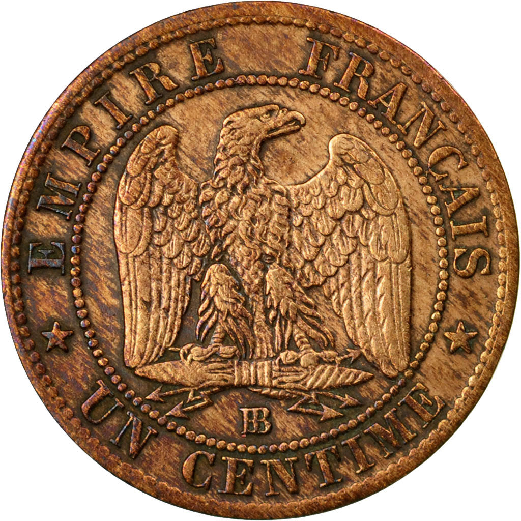 Monnaie, France, Napoleon III, Napoléon III, Centime, 1853, Strasbourg, TTB