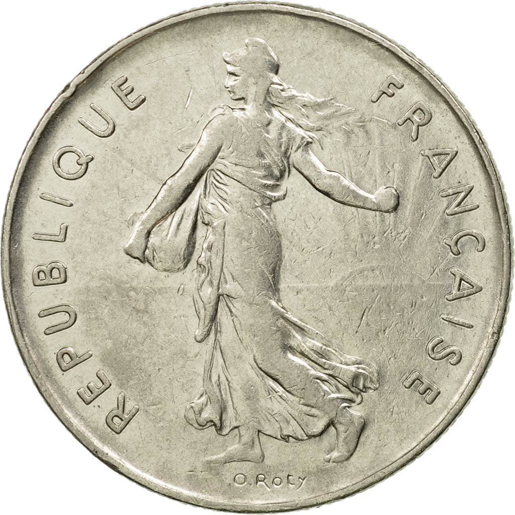 Coin, France, Semeuse, 5 Francs, 1975, Paris, EF(40-45), Nickel Clad