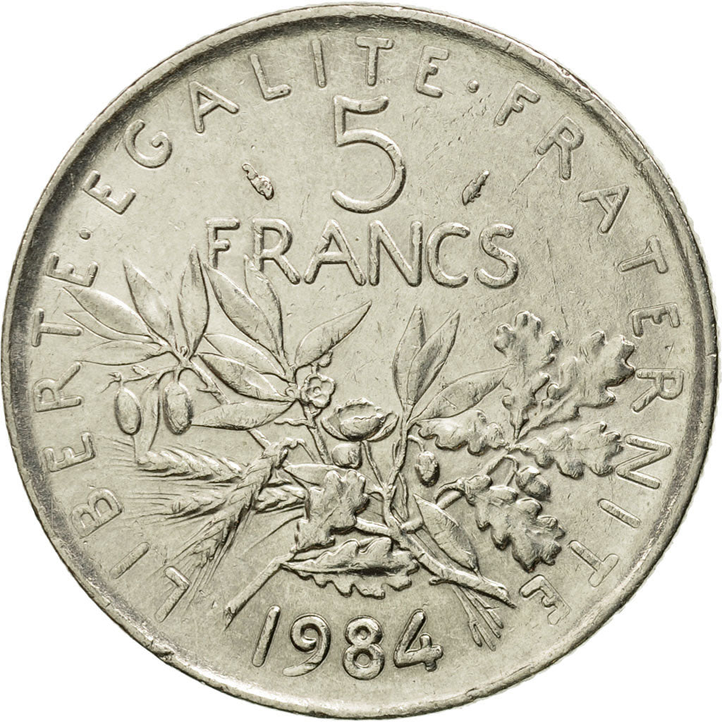 Monnaie, France, Semeuse, 5 Francs, 1984, Paris, TTB, Nickel Clad Copper-Nickel