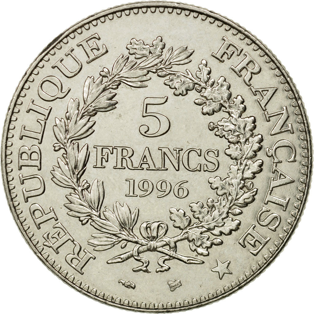 Monnaie, France, Hercule, 5 Francs, 1996, Paris, TTB, Nickel, Gadoury:777