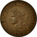 Moneta, Francja, Cérès, 5 Centimes, 1879, Paris, AU(55-58), Bronze, KM:821.1