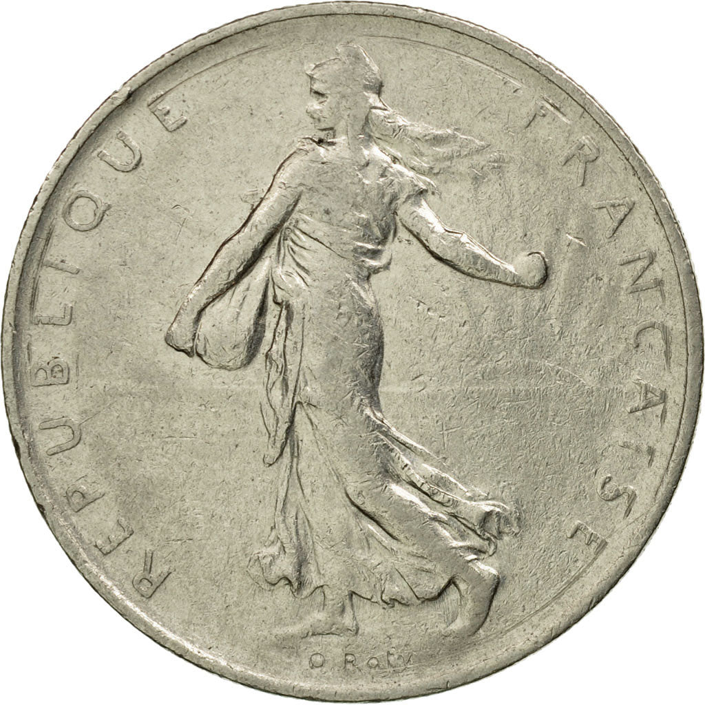 Moneda, Francia, Semeuse, Franc, 1969, Paris, BC+, Níquel, KM:925.1
