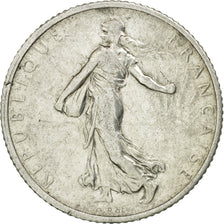 Monnaie, France, Semeuse, Franc, 1918, Paris, TB+, Argent, Gadoury:467, KM:844.1