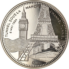 Frankrijk, Medaille, Le Tunnel sous la Manche, 6 Mai 1994, FDC, Copper-nickel