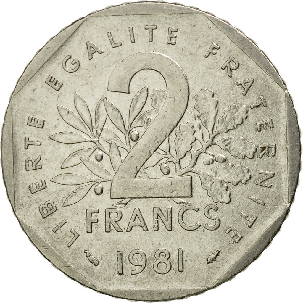 Coin, France, Semeuse, 2 Francs, 1981, Paris, VF(30-35), Nickel, KM:942.1