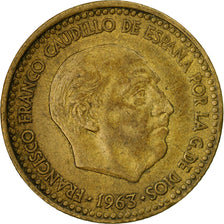 Coin, Spain, Francisco Franco, caudillo, Peseta, 1964, VF(20-25)