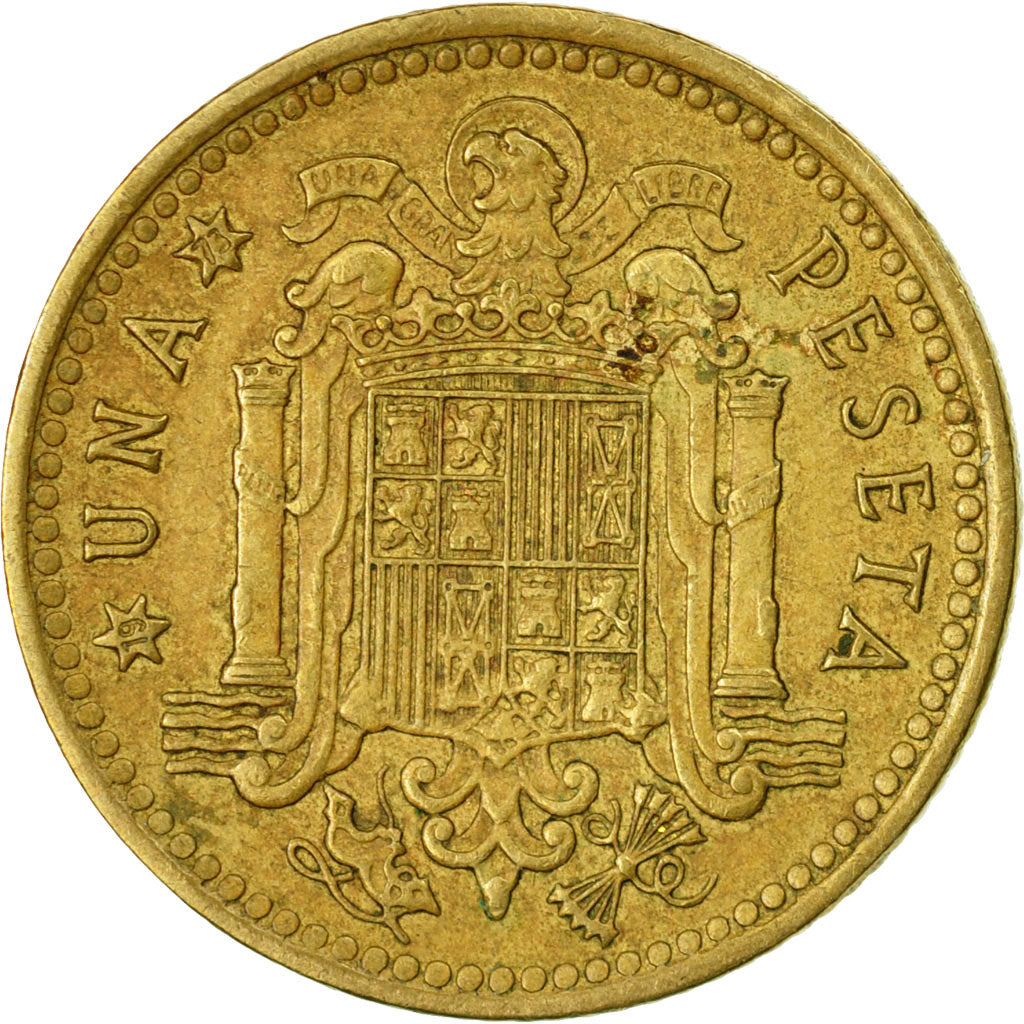 Coin, Spain, Francisco Franco, caudillo, Peseta, 1973, VF(30-35)
