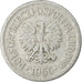 Coin, Poland, Zloty, 1966, Warsaw, VF(20-25), Aluminum, KM:49.1