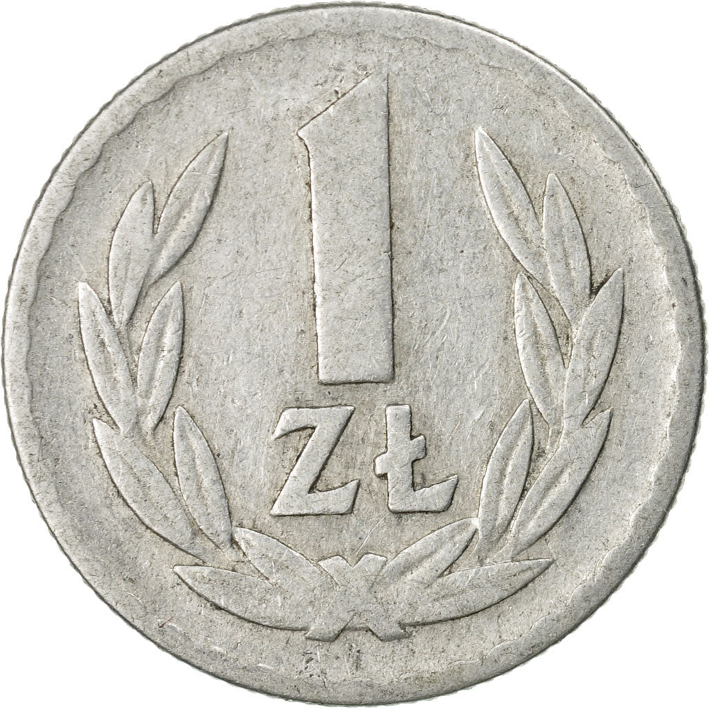 Coin, Poland, Zloty, 1966, Warsaw, VF(20-25), Aluminum, KM:49.1