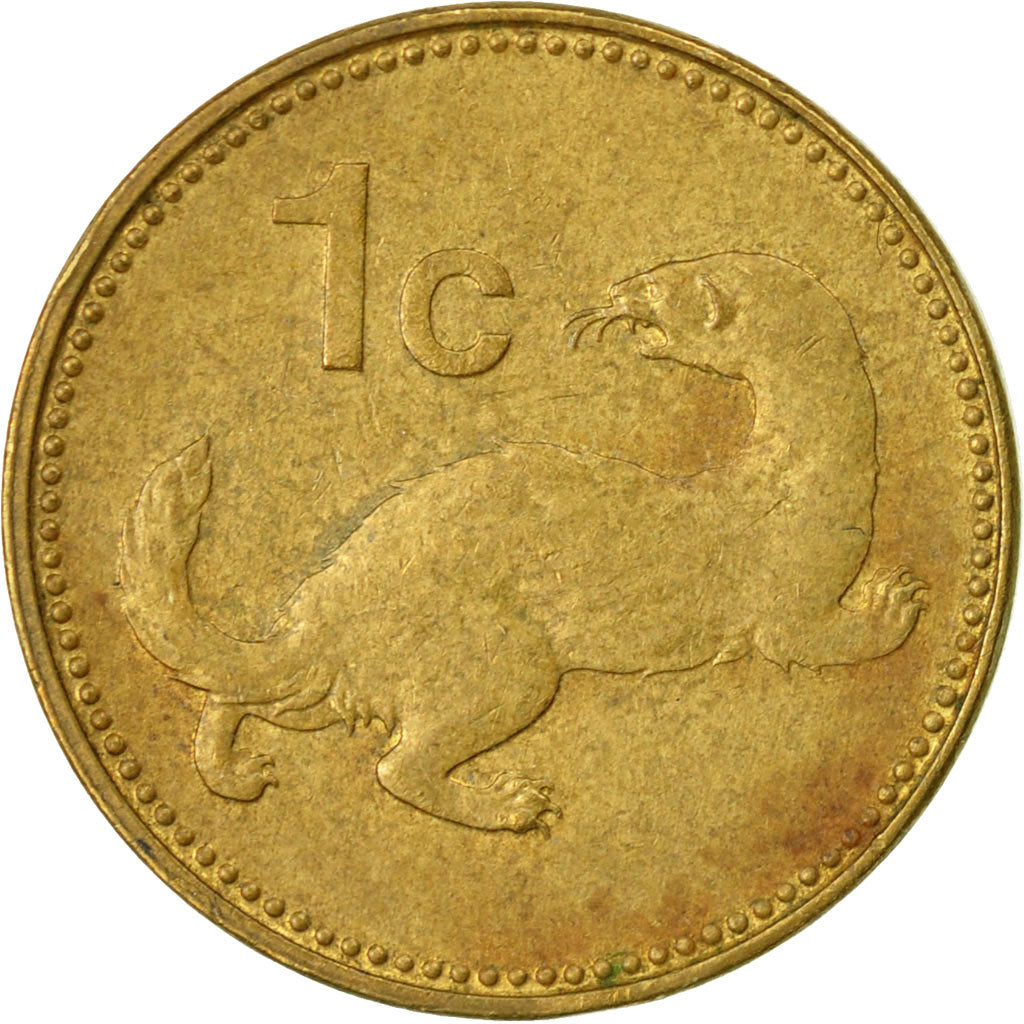 Coin, Malta, Cent, 1991, British Royal Mint, F(12-15), Nickel-brass, KM:93