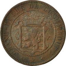 Coin, Luxembourg, William III, 10 Centimes, 1855, Paris, EF(40-45), Bronze