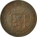 Coin, Luxembourg, William III, 10 Centimes, 1855, Paris, EF(40-45), Bronze