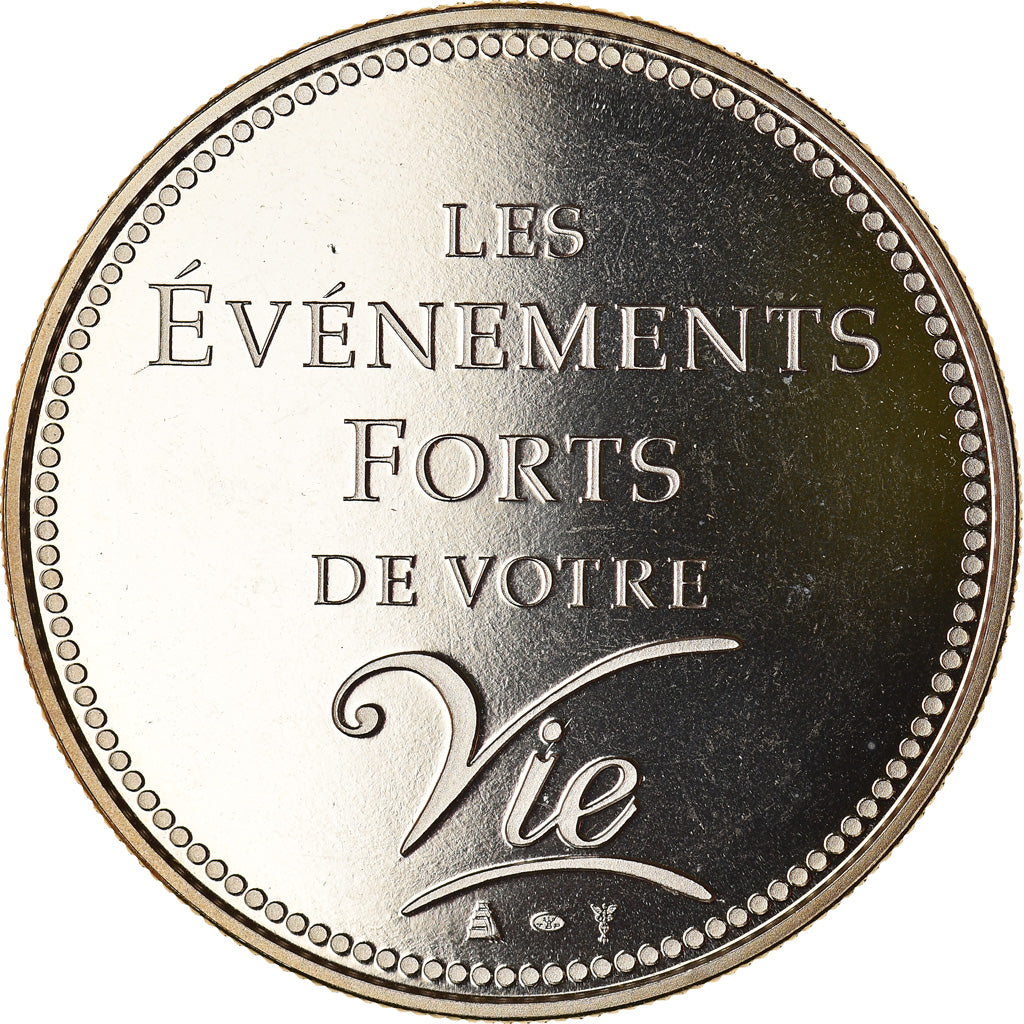 France, Medal, Passage à l'Euro, 2002, Politics, Society, War, 2002, MS(65-70)
