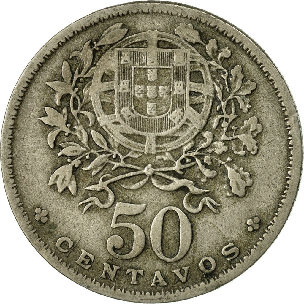 Munten, Portugal, 50 Centavos, 1945, ZF, Copper-nickel, KM:577