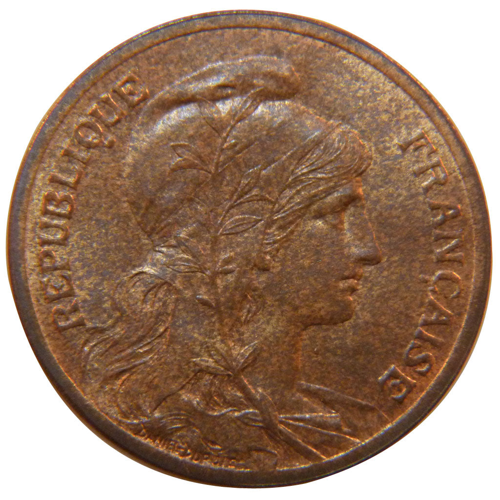 Coin, France, Dupuis, 5 Centimes, 1900, AU(55-58), Bronze, Gadoury:165
