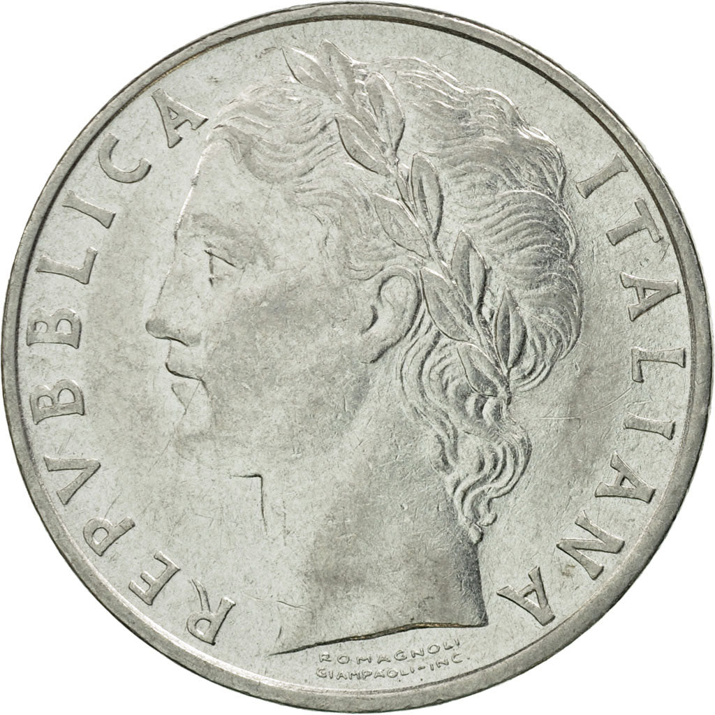 Moneta, Włochy, 100 Lire, 1967, Rome, EF(40-45), Stal nierdzewna, KM:96.1