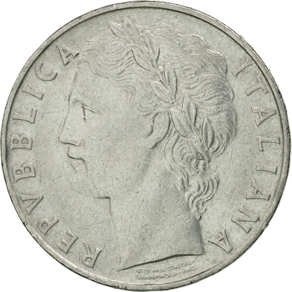 Moneta, Italia, 100 Lire, 1956, Rome, MB, Acciaio inossidabile, KM:96.1