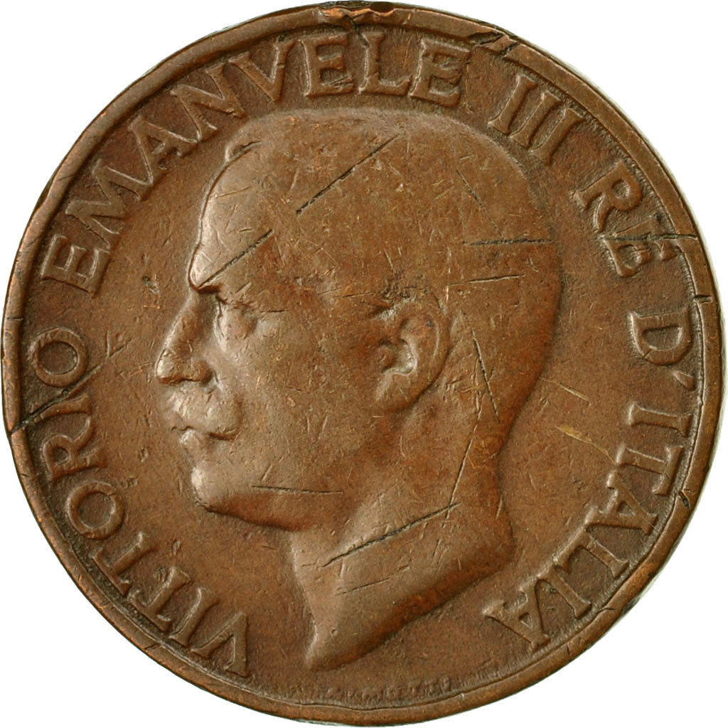 Monnaie, Italie, Vittorio Emanuele III, 10 Centesimi, 1937, Rome, TTB, Bronze