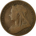 Coin, Great Britain, Victoria, Penny, 1901, VF(30-35), Bronze, KM:790