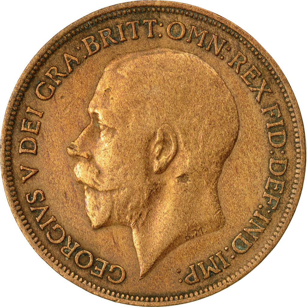 Monnaie, Grande-Bretagne, George V, Penny, 1916, TTB, Bronze, KM:810