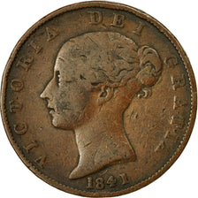 Coin, Great Britain, Victoria, 1/2 Penny, 1841, VF(20-25), Copper, KM:726