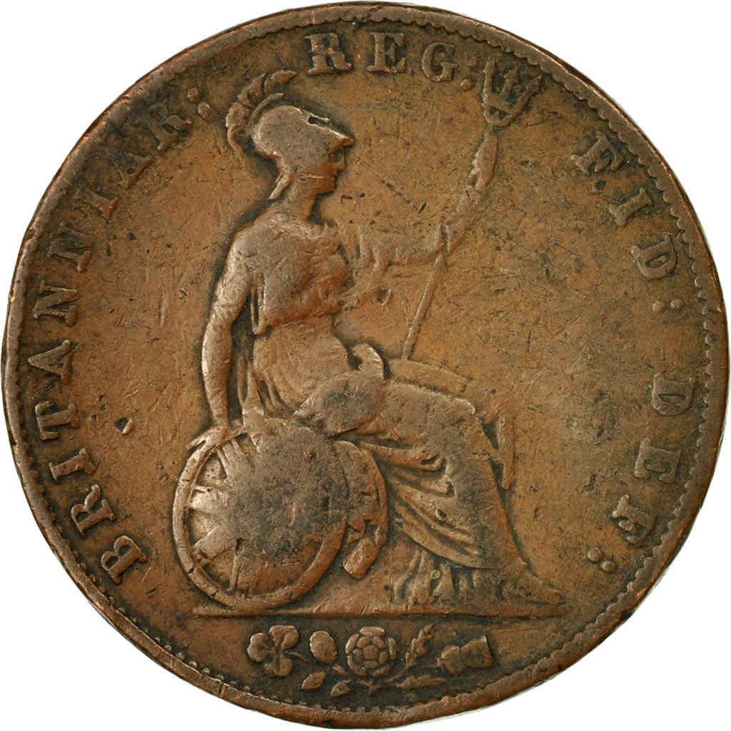 Coin, Great Britain, Victoria, 1/2 Penny, 1841, VF(20-25), Copper, KM:726