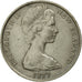 Moneda, Nueva Zelanda, Elizabeth II, 10 Cents, 1977, MBC, Cobre - níquel