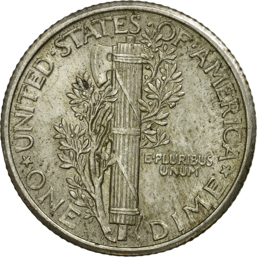 Coin, United States, Mercury Dime, Dime, 1918, U.S. Mint, Philadelphia
