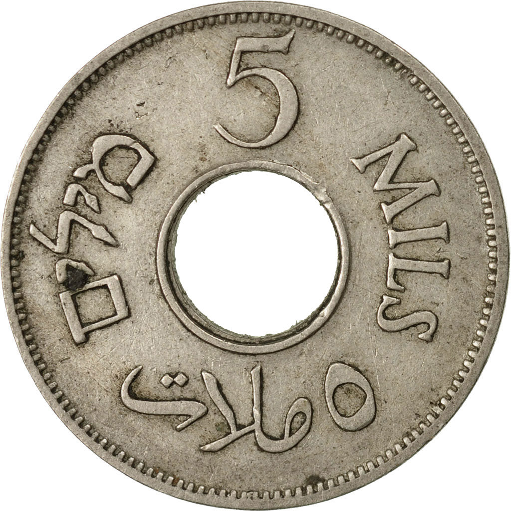 Coin, Palestine, 5 Mils, 1935, VF(30-35), Copper-nickel, KM:3