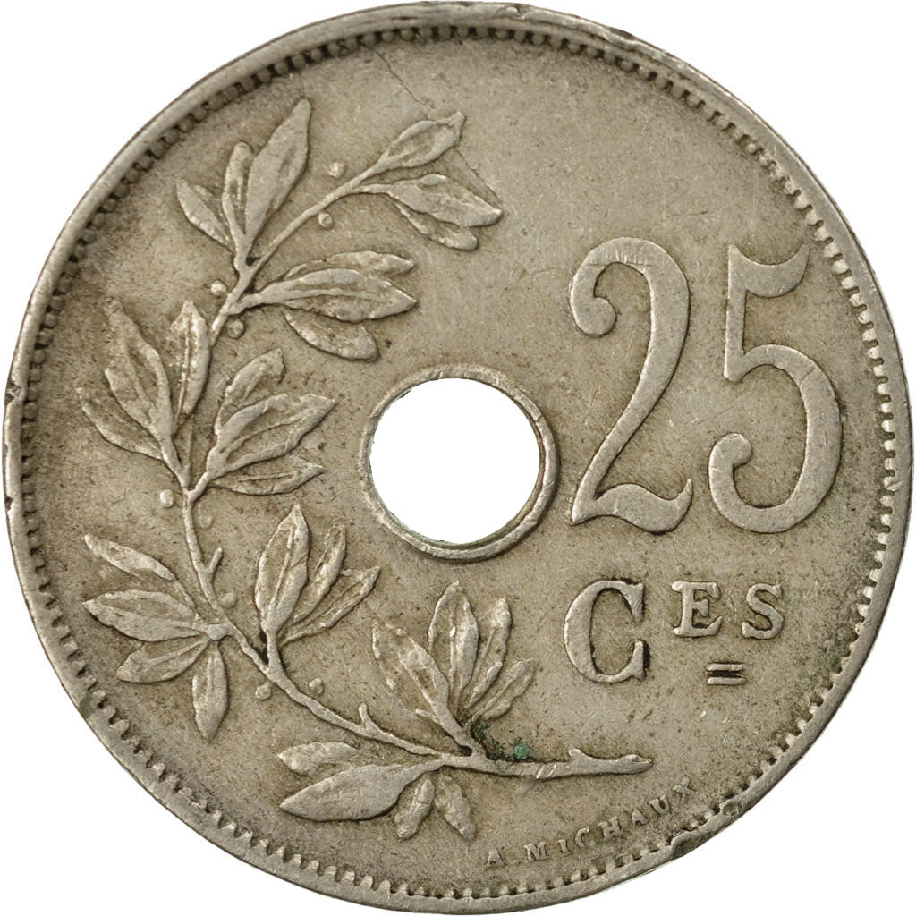 Munten, België, 25 Centimes, 1928, ZF, Copper-nickel, KM:68.1