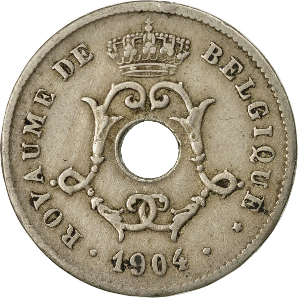 Coin, Belgium, 10 Centimes, 1904, VF(30-35), Copper-nickel, KM:52