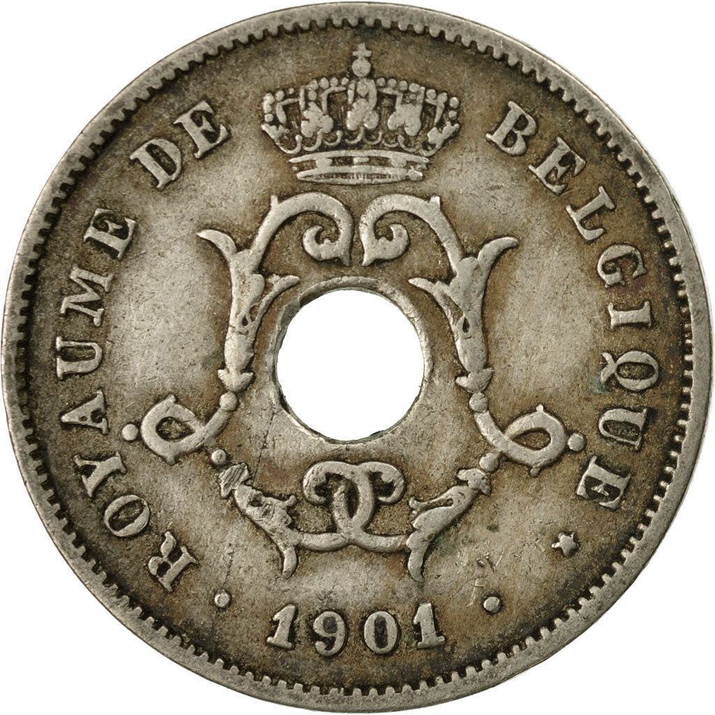 Coin, Belgium, 10 Centimes, 1901, EF(40-45), Copper-nickel, KM:48
