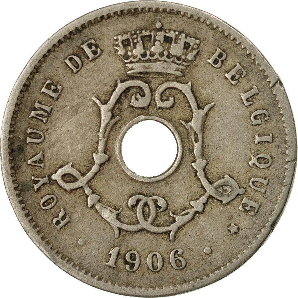 Coin, Belgium, 5 Centimes, 1906, VF(30-35), Copper-nickel, KM:54
