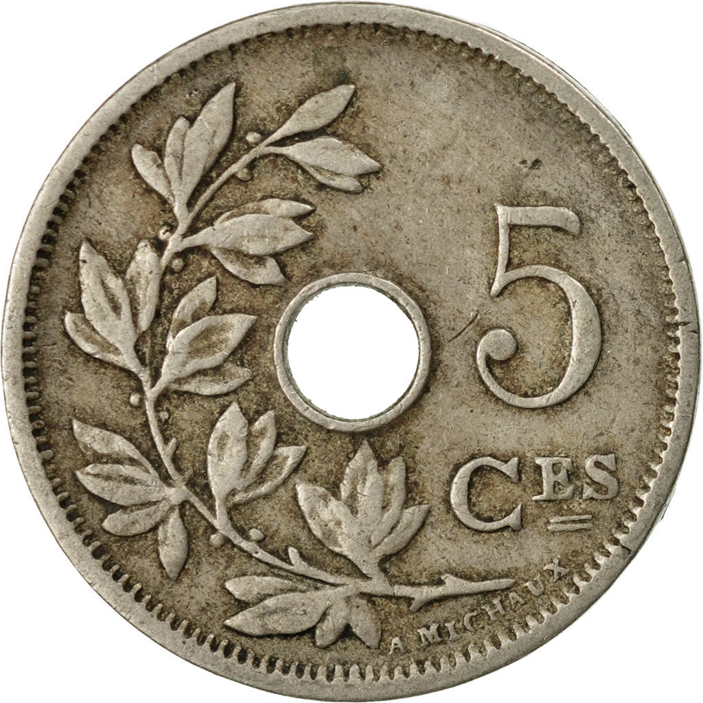 Coin, Belgium, 5 Centimes, 1906, VF(30-35), Copper-nickel, KM:54