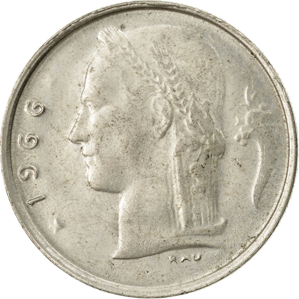 Coin, Belgium, Franc, 1966, AU(55-58), Copper-nickel, KM:143.1