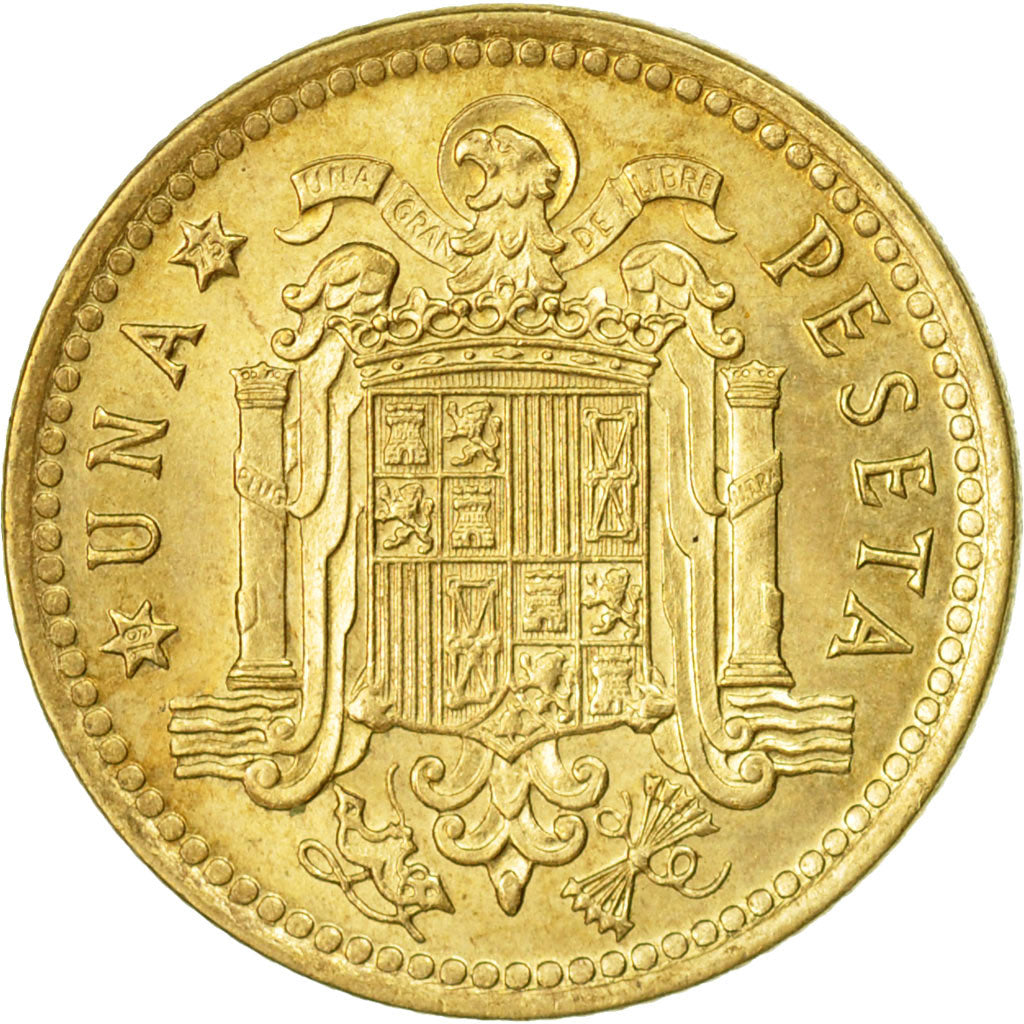 Coin, Spain, Francisco Franco, caudillo, Peseta, 1975, VF(20-25)