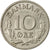 Coin, Denmark, Frederik IX, 10 Öre, 1968, Copenhagen, VF(30-35), Copper-nickel